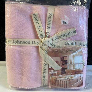 NEW Smith & Johnson Cashma Dry Goods Elite Iced Pink Baby Blanket - 30" x 40"